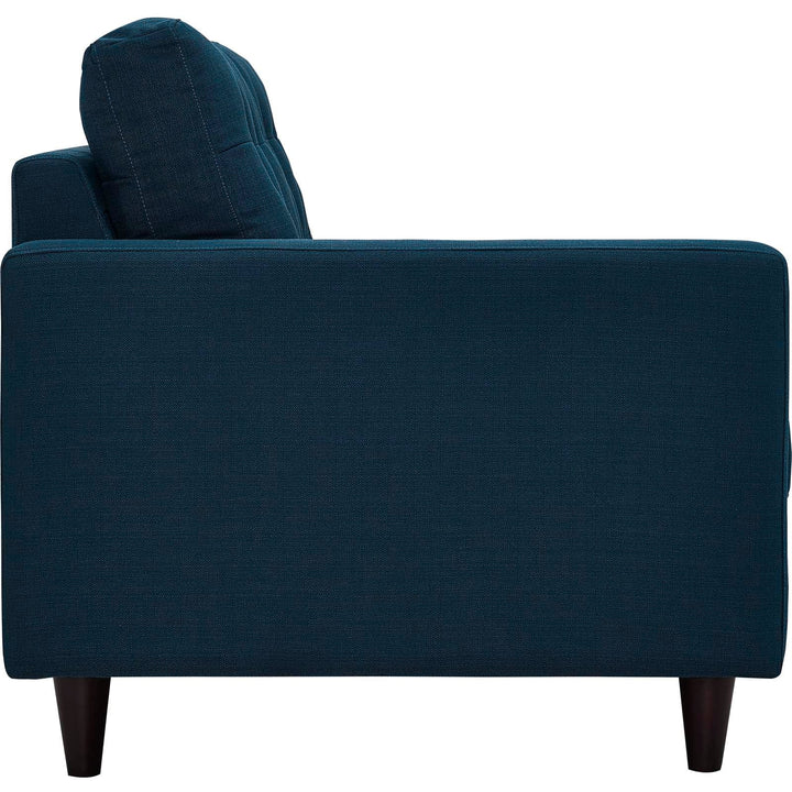 Emmett 2 Piece Upholstered Fabric Right Facing Bumper Sectional - Azure