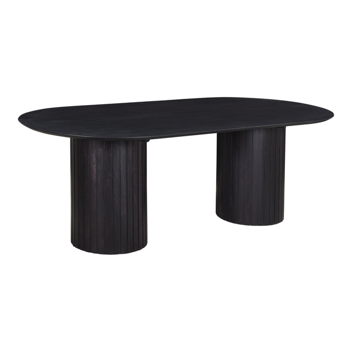 Ripplewave Dark Acacia Dining Table