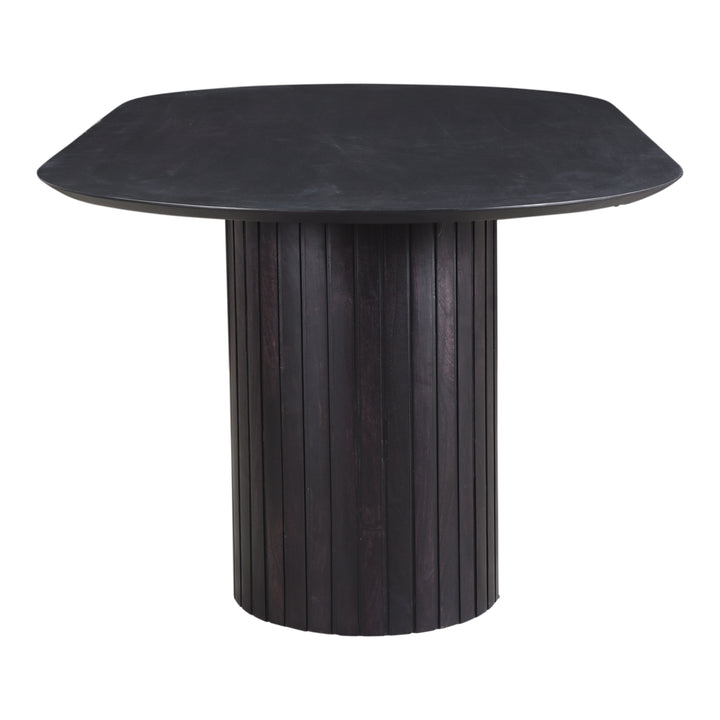 Ripplewave Dark Acacia Dining Table