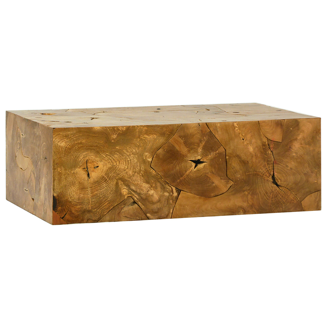 Rustic Whispers Teak Coffee Table