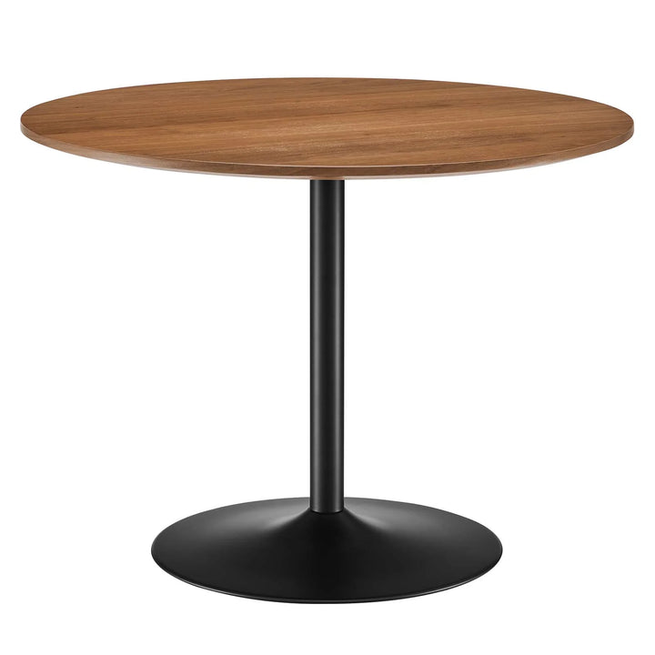 Oakwood Pedestal Dining Table - Black Walnut