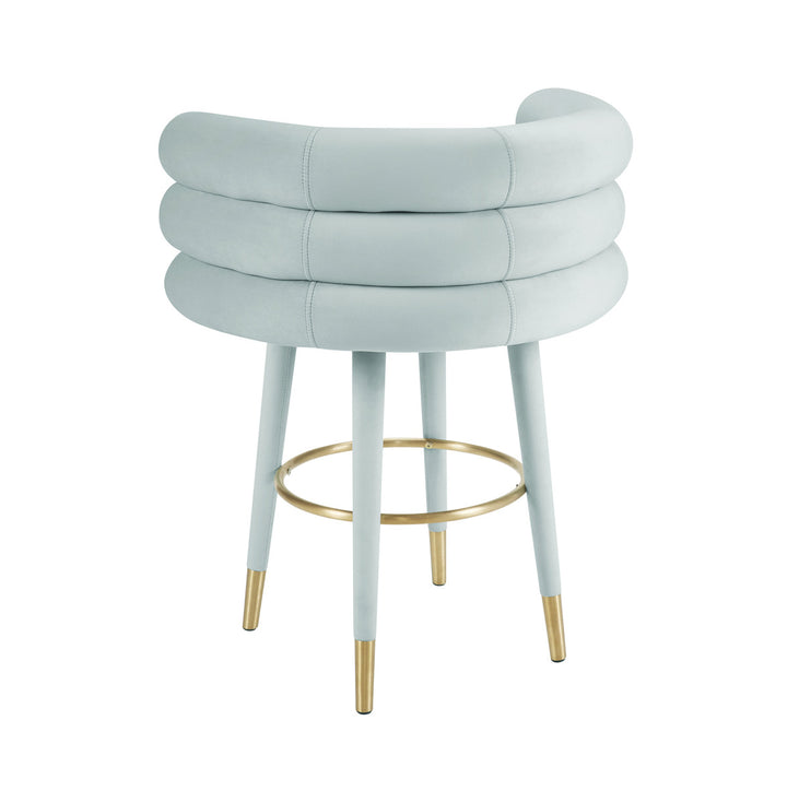 Freya Mint Velvet Counter Stool