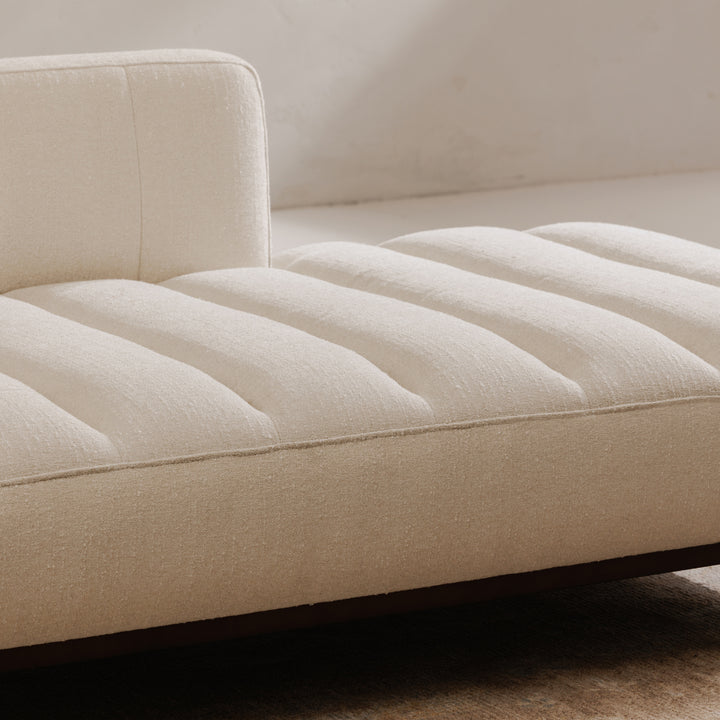 Rustic Modern Lounger - Channel Detailing Daybed