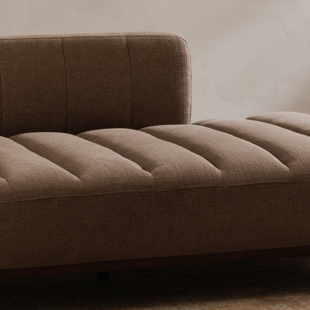 Rustic Modern Lounger - Channel Detailing Daybed