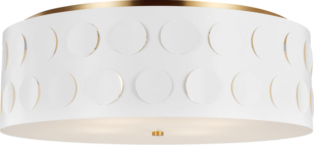 Dottie Large Flush Mount Burnished Brass