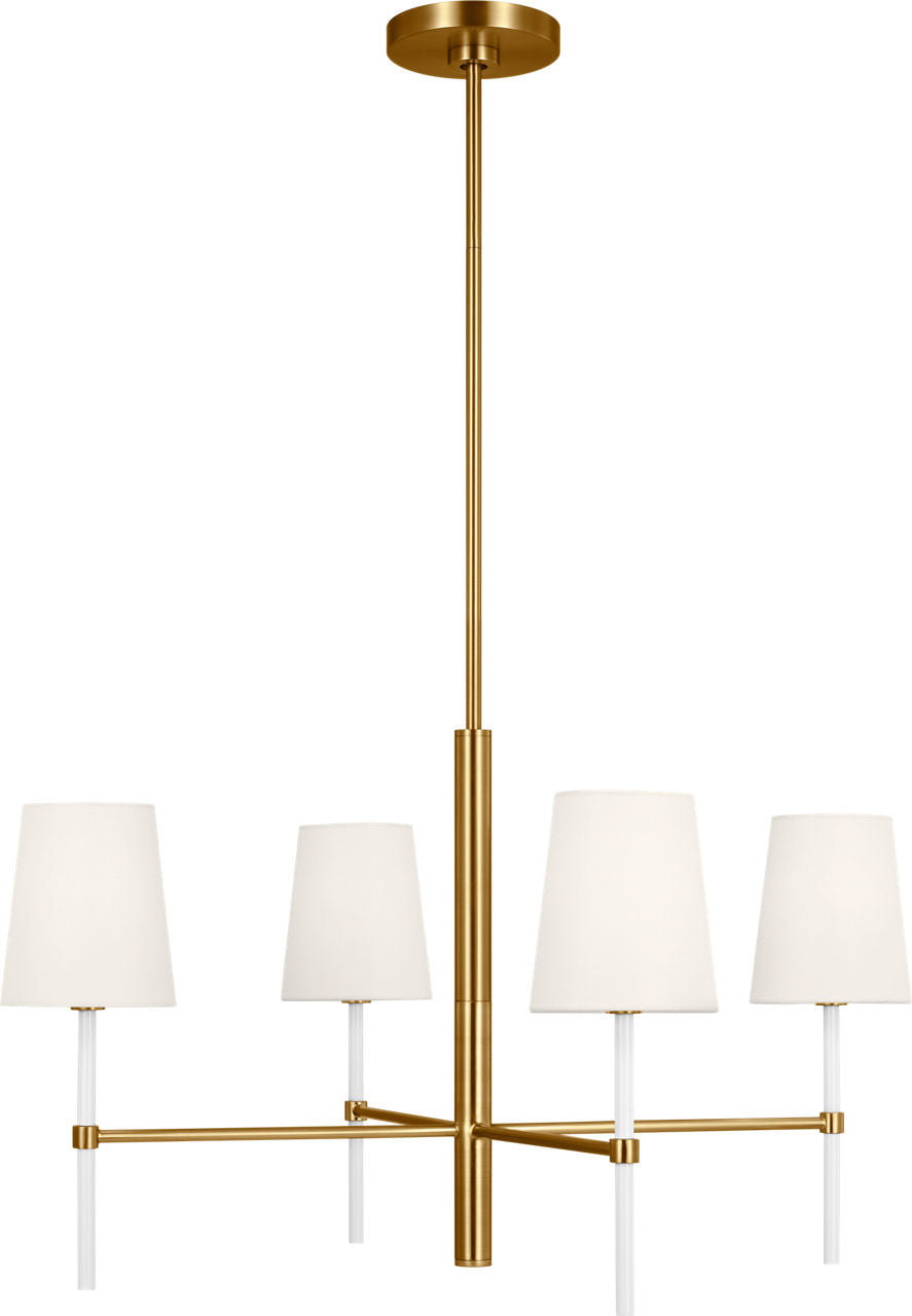 Monroe Small Chandelier Burnished Brass