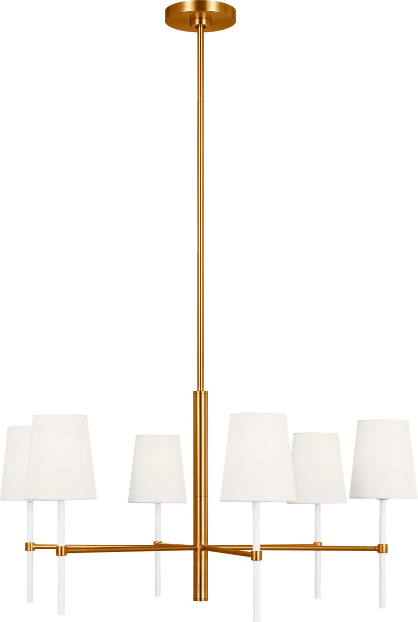 Monroe Medium Chandelier Burnished Brass