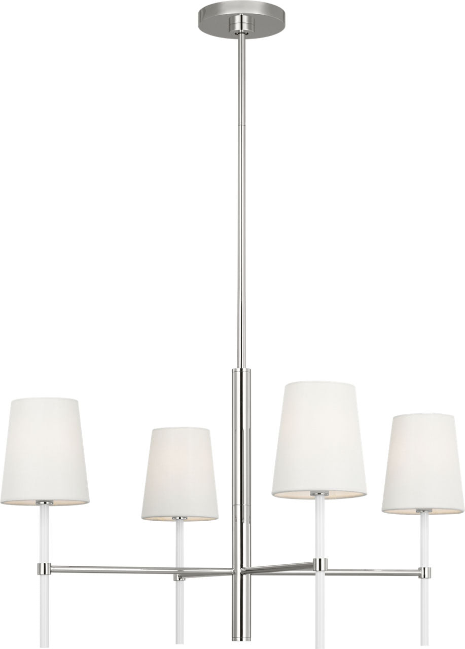 Monroe Small Chandelier Polished Nickel