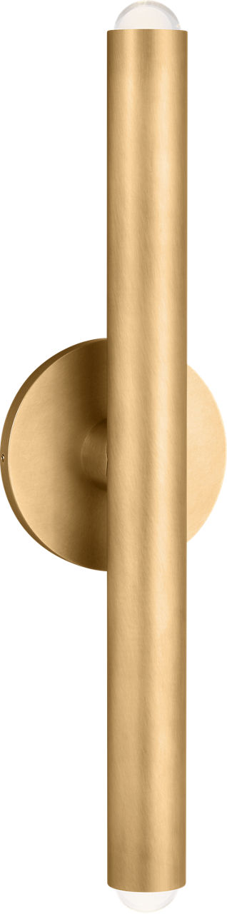 Ebell Medium Wall Sconce Natural Brass LED 2700K 90 CRI 120-277V
