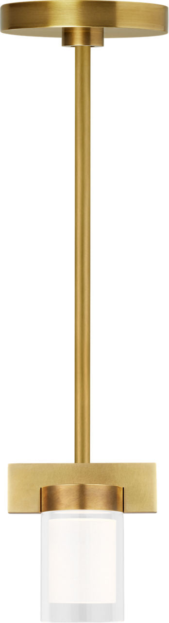 Esfera Small Pendant Natural Brass Integrated LED 2700K 90 CRI 277V