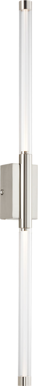 Phobos 2 Light Wall Sconce Polished Nickel LED 2700K 90 CRI 120-277V