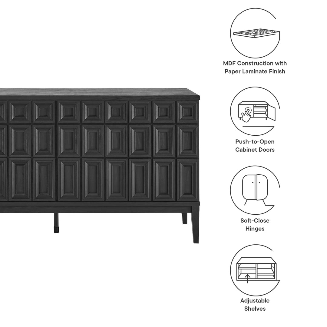 Sander Black Sideboard