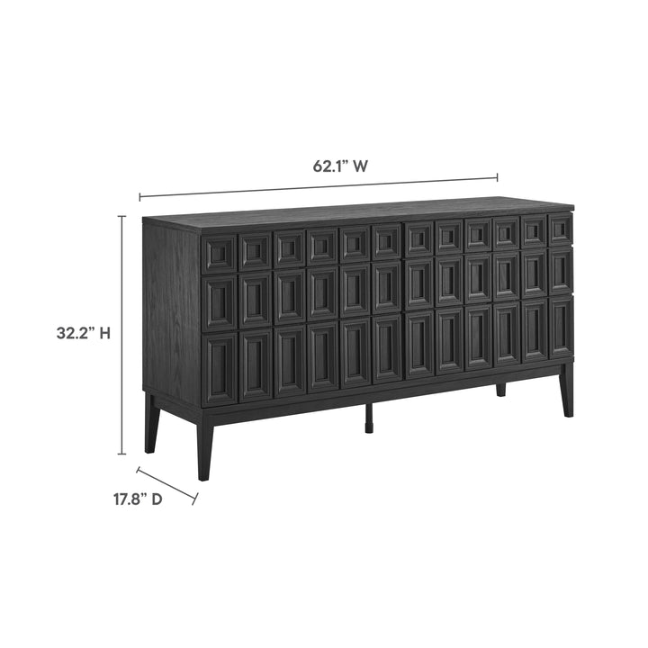 Sander Black Sideboard