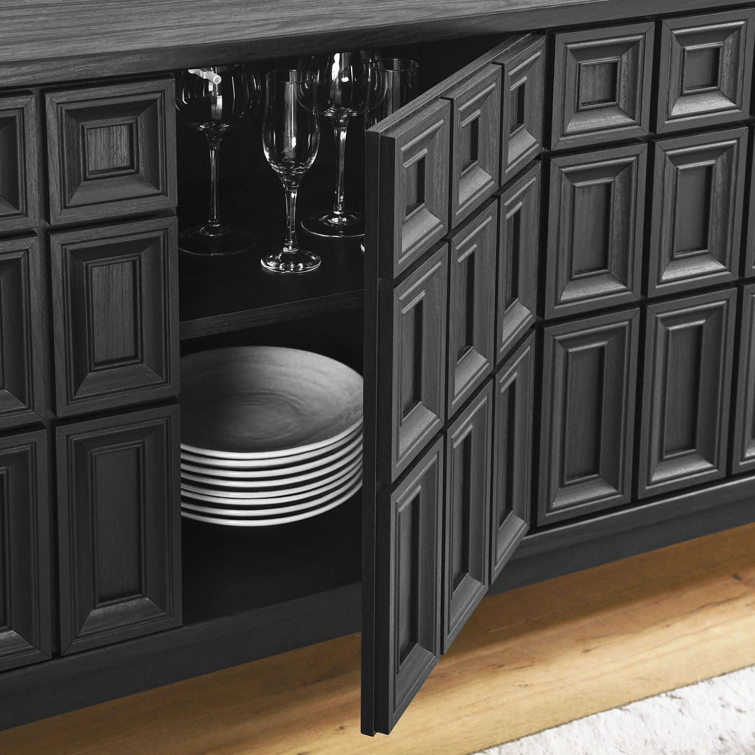 Sander Black Sideboard