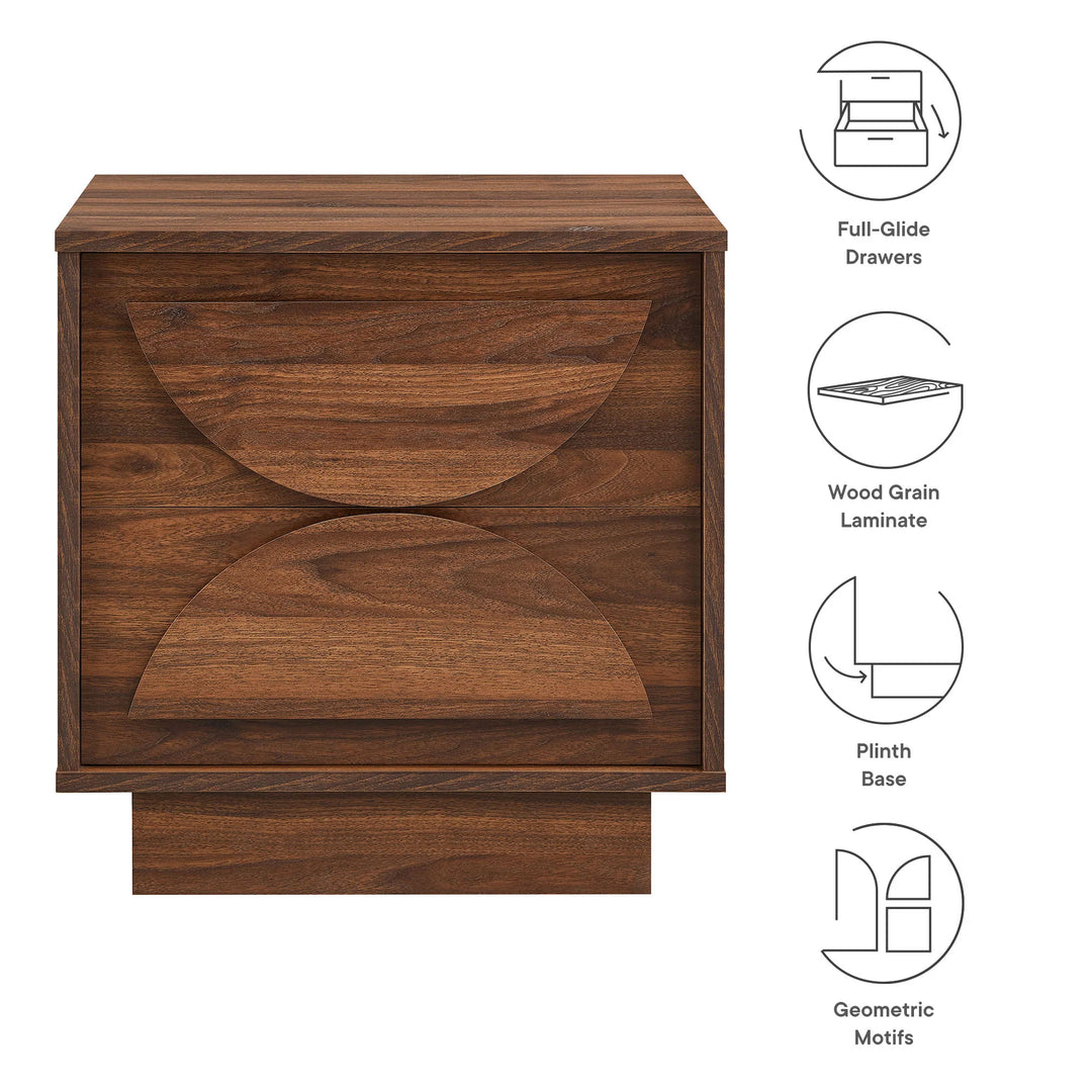 Balta Walnut Nightstand