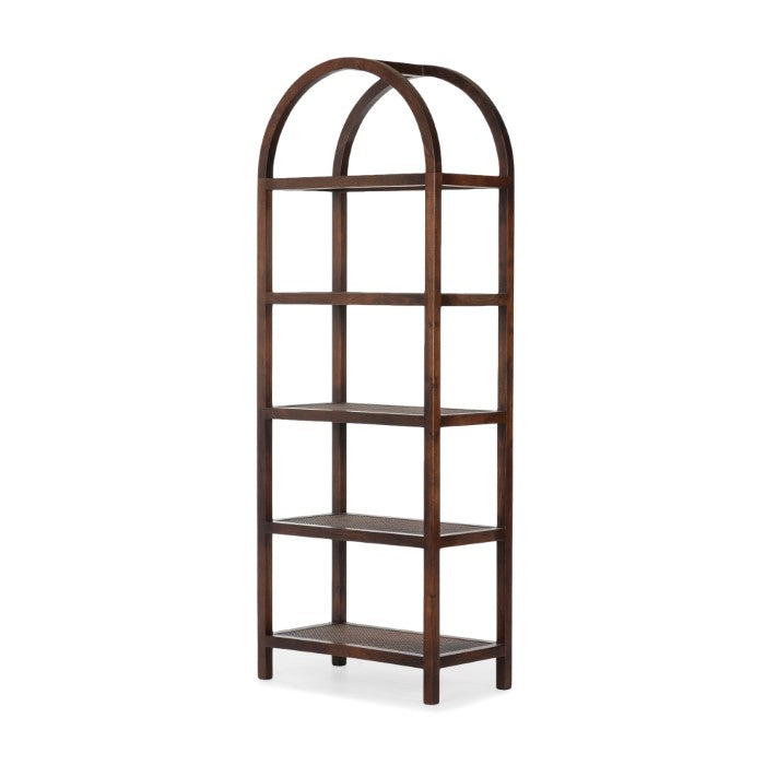 Timeless Acacia & Cane Bookshelf - Elegance Revisited