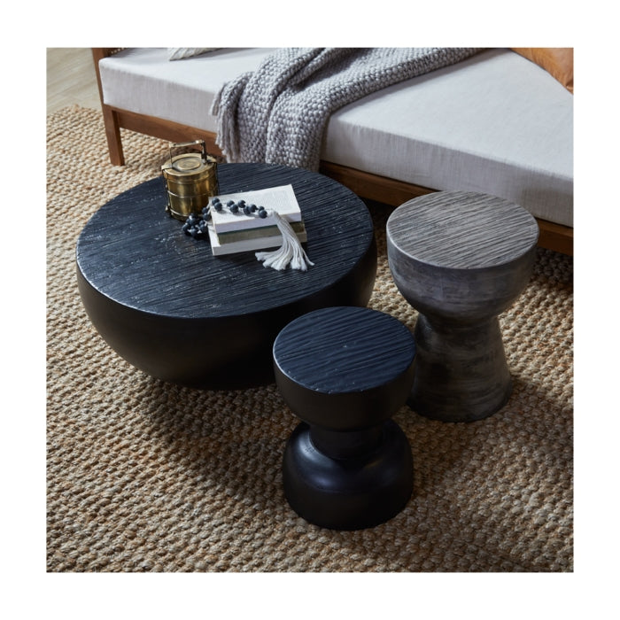 Artisanal Hand-Crafted Rustic Coffee Table - Charcoal