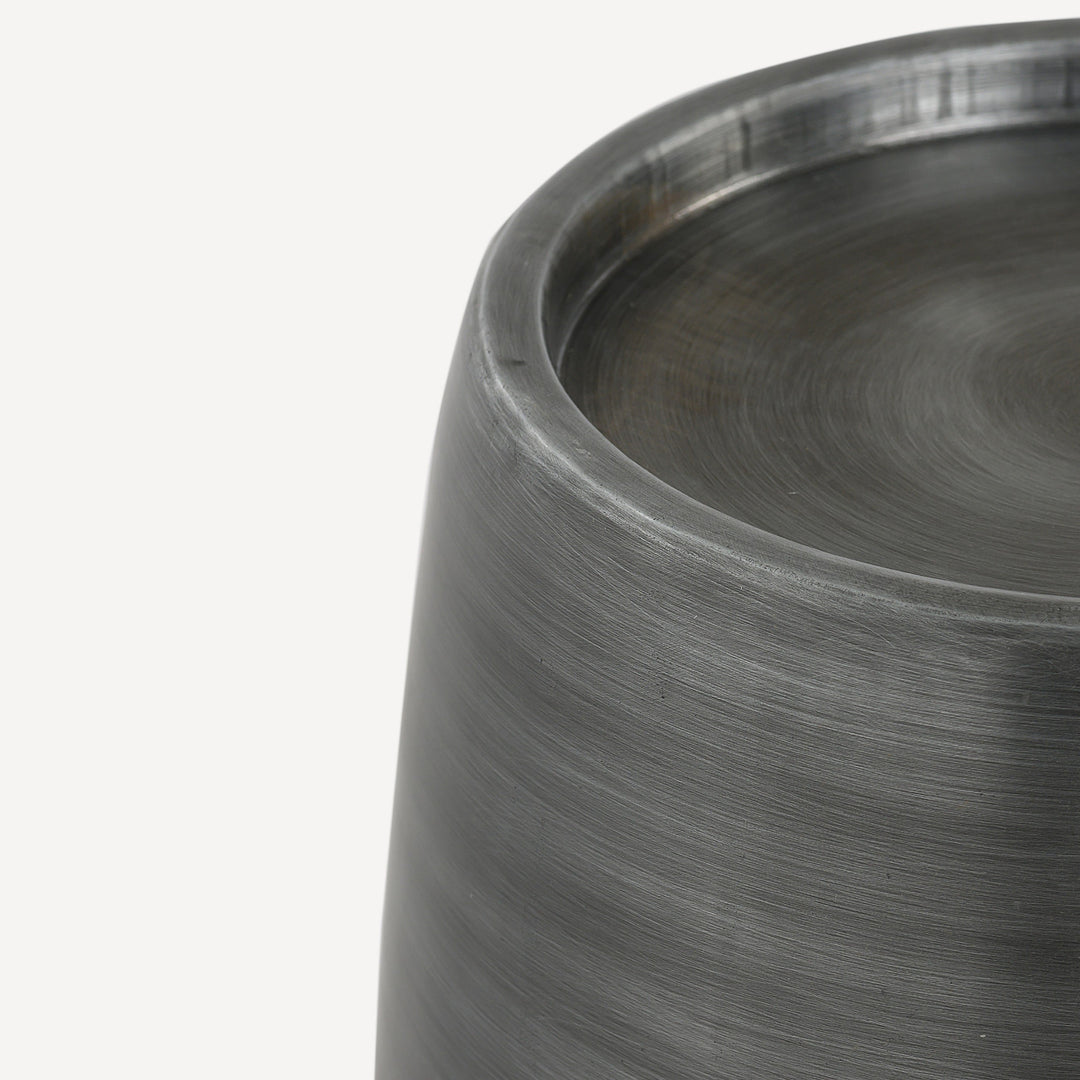 Industrial-Chic Zinc Finish Mini Table