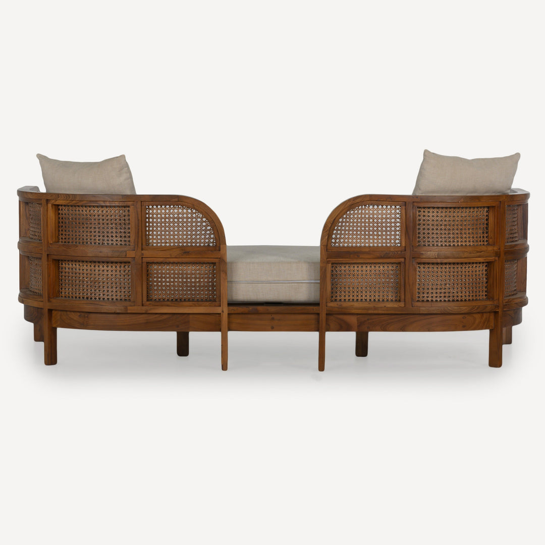 Eco-Oasis Teak & Rattan Recycled Daybed
