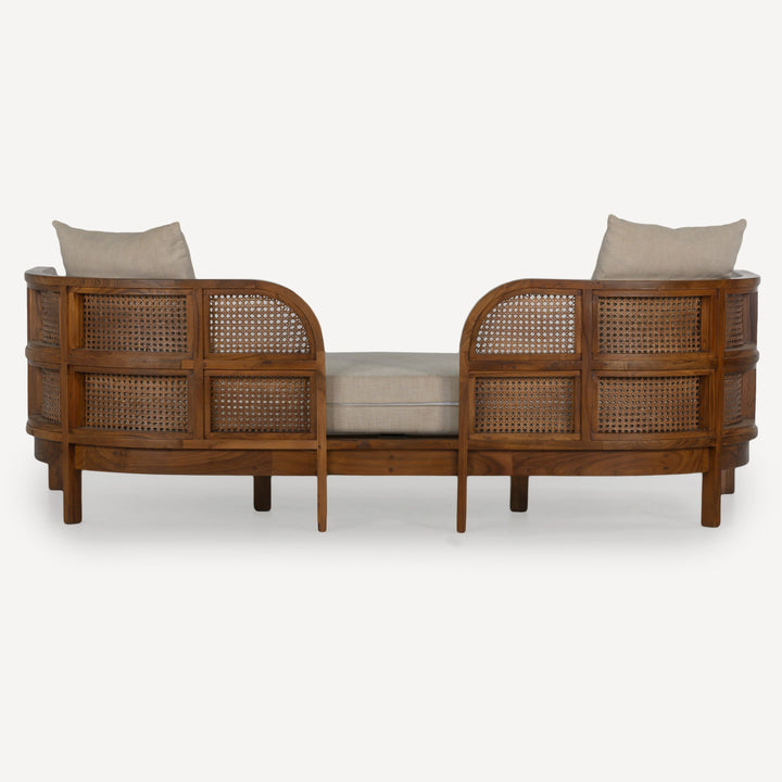 Eco-Oasis Teak & Rattan Recycled Daybed