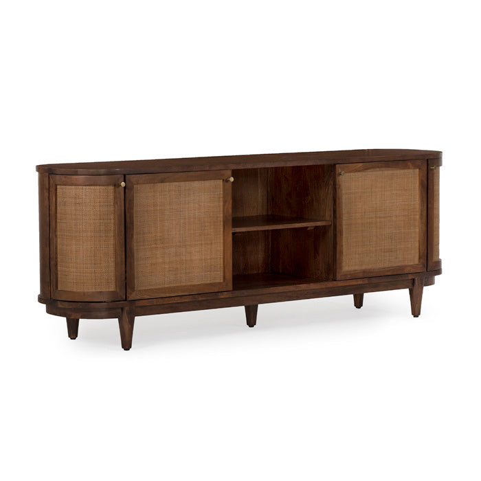Curvy Acacia Canvas Media Hub - Canggu Inspired