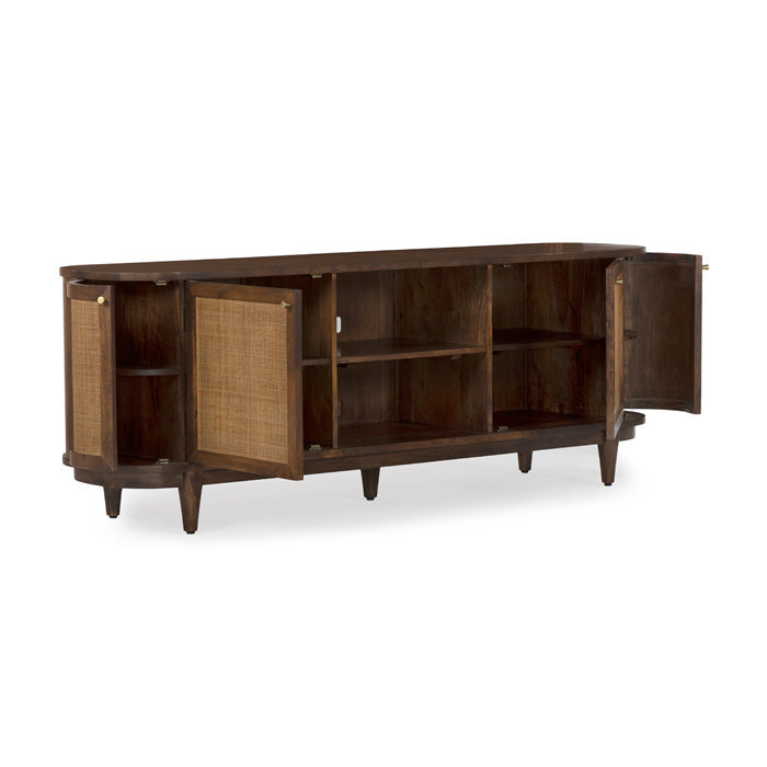 Curvy Acacia Canvas Media Hub - Canggu Inspired
