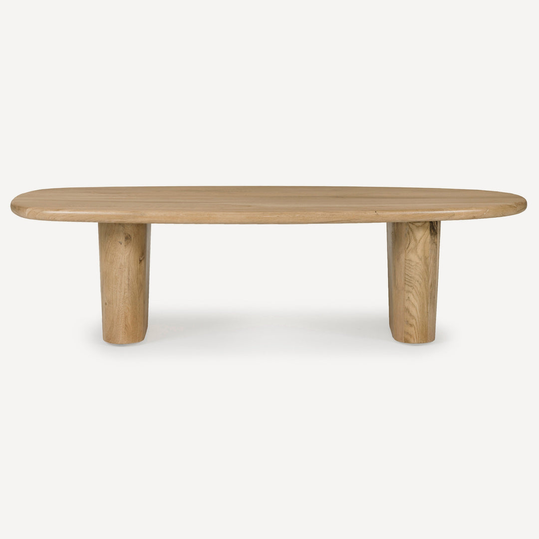 Nature's Motion: Wire-Brushed White Oak Coffee Table