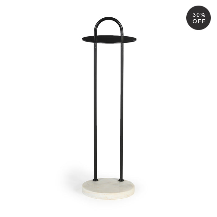 Sculptural Meteorite Metal Drink Stand