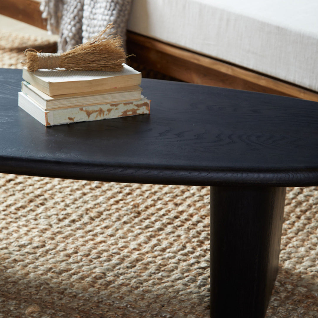 Nature's Embrace Wire-Brushed Solid Oak Coffee Table