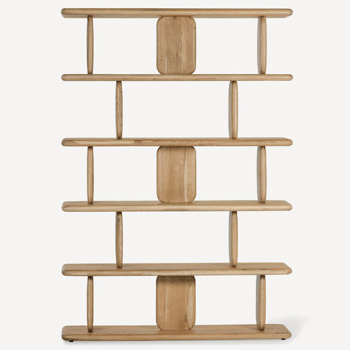 Nature's Embrace Solid White Oak Bookshelf - Eco-Chic