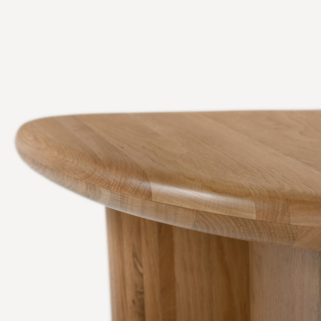 Eco-Chic Wire-Brushed Oak Accent Table
