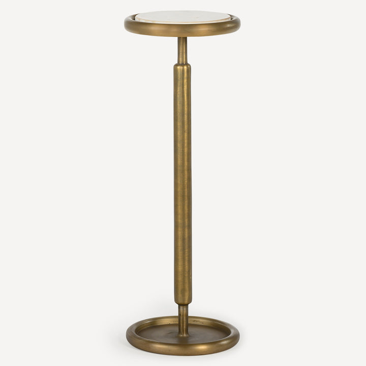 Marble Mixer Mini Bar Table - Brass
