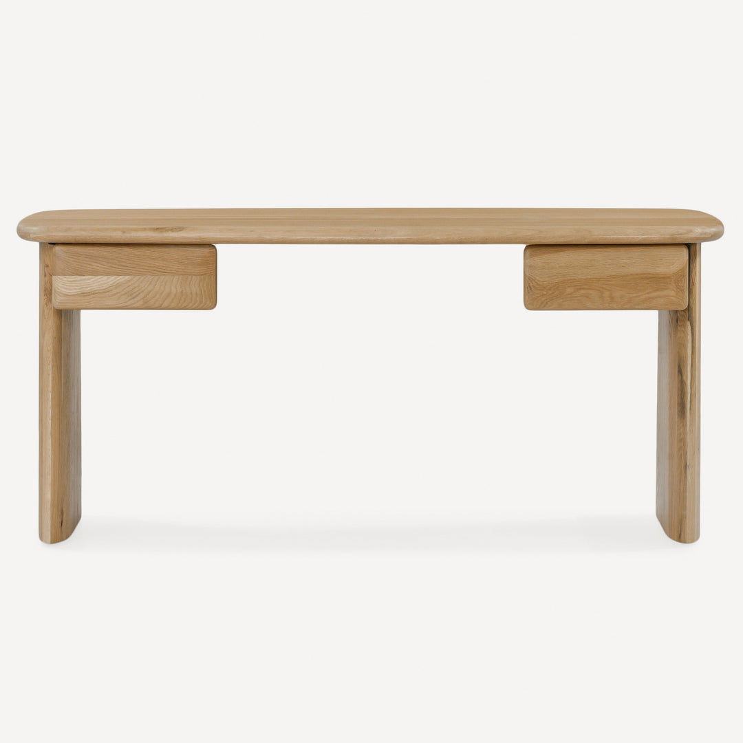 Nature's Pinnacle Oak Workstation - A Wire-Brushed Symphony