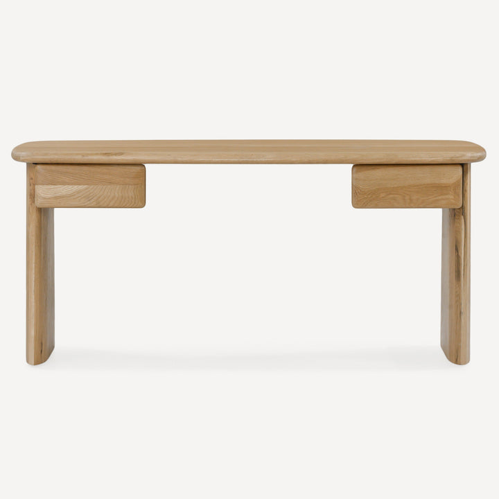 Nature's Pinnacle Oak Workstation - A Wire-Brushed Symphony