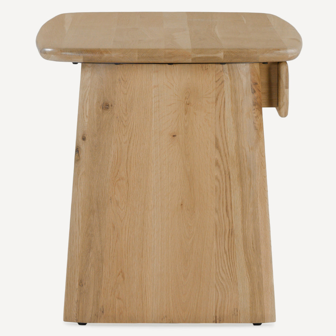 Nature's Pinnacle Oak Workstation - A Wire-Brushed Symphony