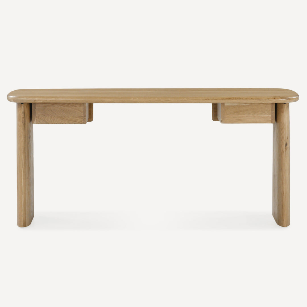 Nature's Pinnacle Oak Workstation - A Wire-Brushed Symphony