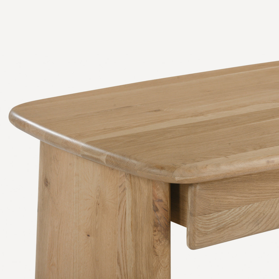 Nature's Pinnacle Oak Workstation - A Wire-Brushed Symphony