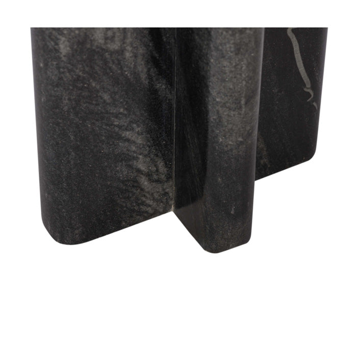 Sculpted Stone Orb Table - Midnight Edition