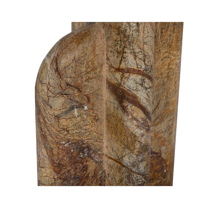 Stone Sculpture Beverage Station - Earthy Brown