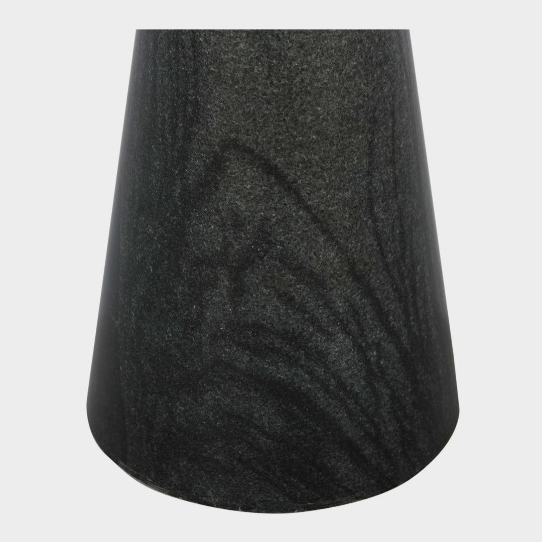 Duo Stone Artisan Cocktail Stand - Ebony