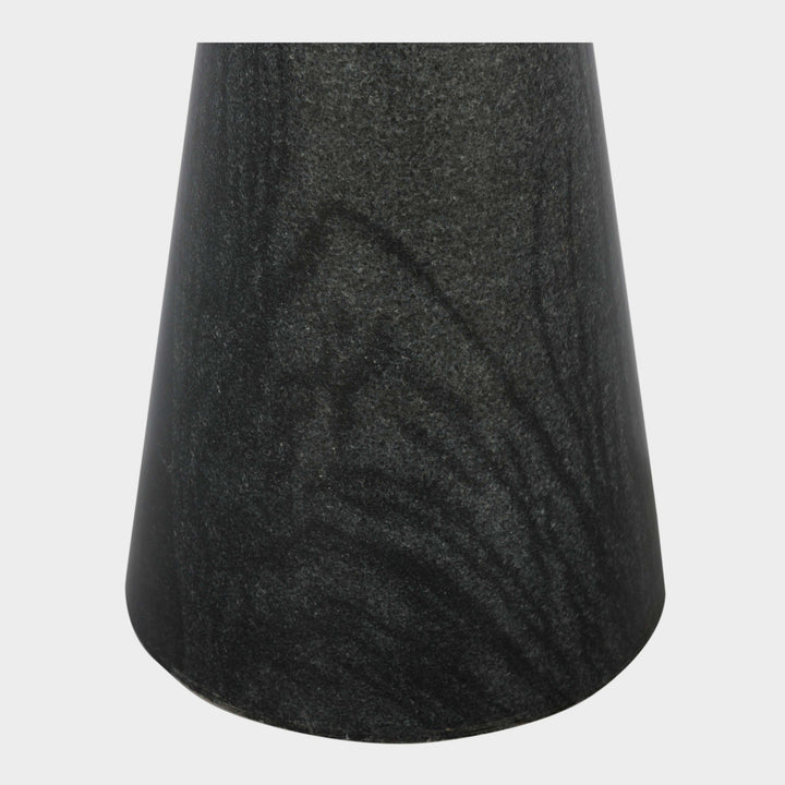 Duo Stone Artisan Cocktail Stand - Ebony