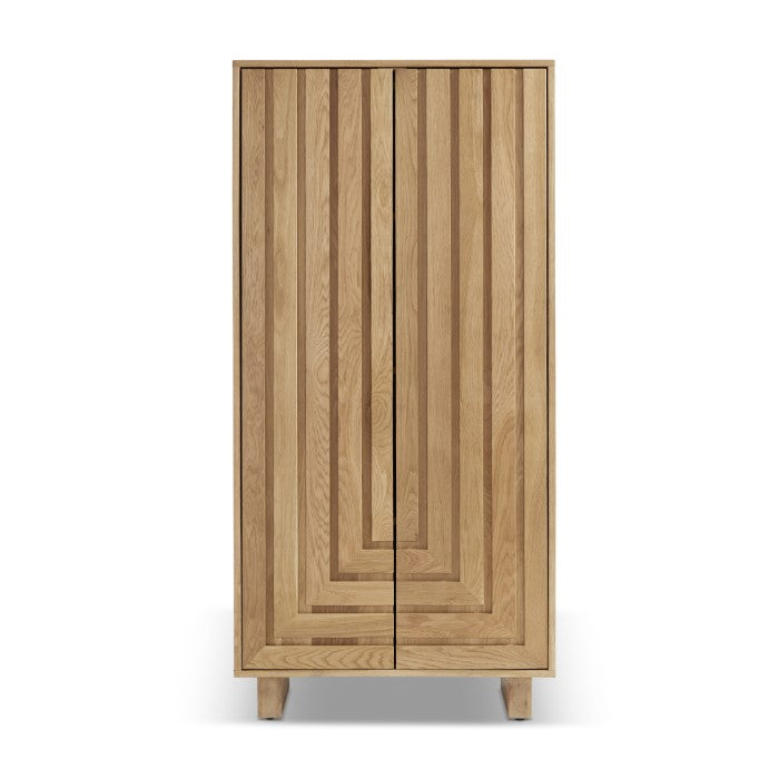 Geometric Oak Living Storage Piece