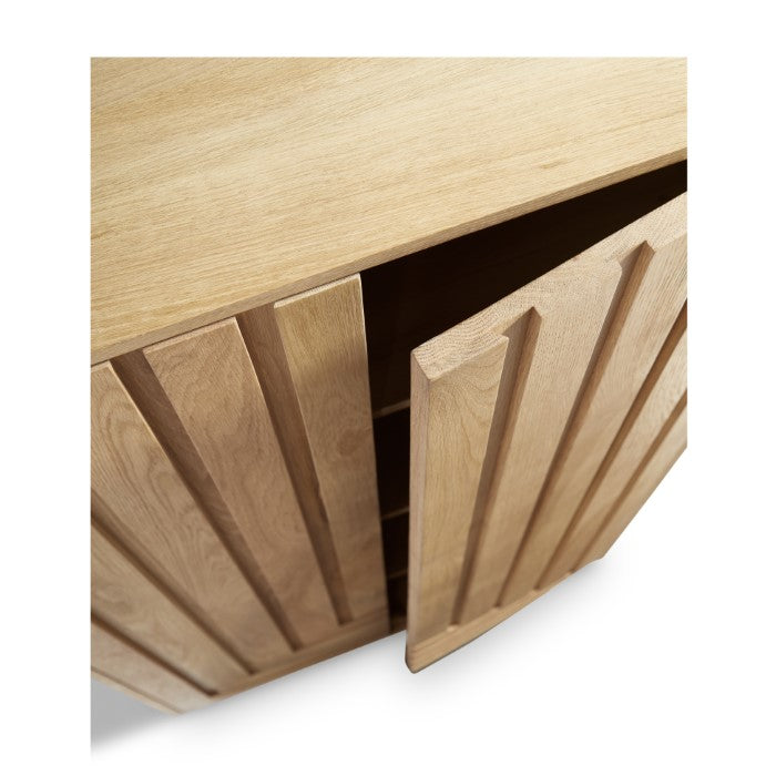 Geometric Oak Living Storage Piece