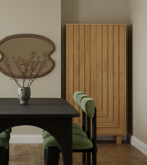 Geometric Oak Living Storage Piece