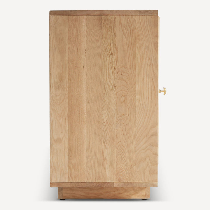 AquaVia Adjustable Oak Shelving Unit - Natural