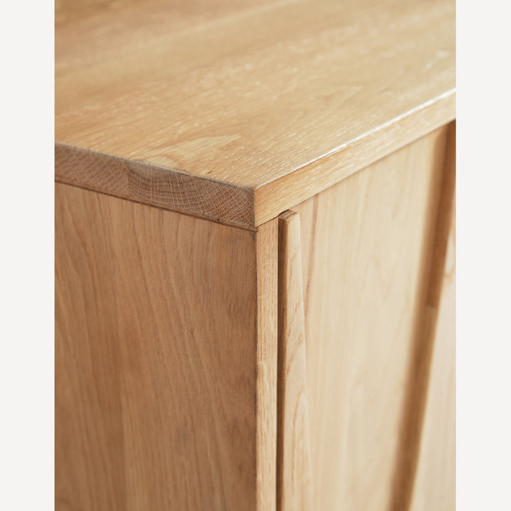 AquaVia Adjustable Oak Shelving Unit - Natural