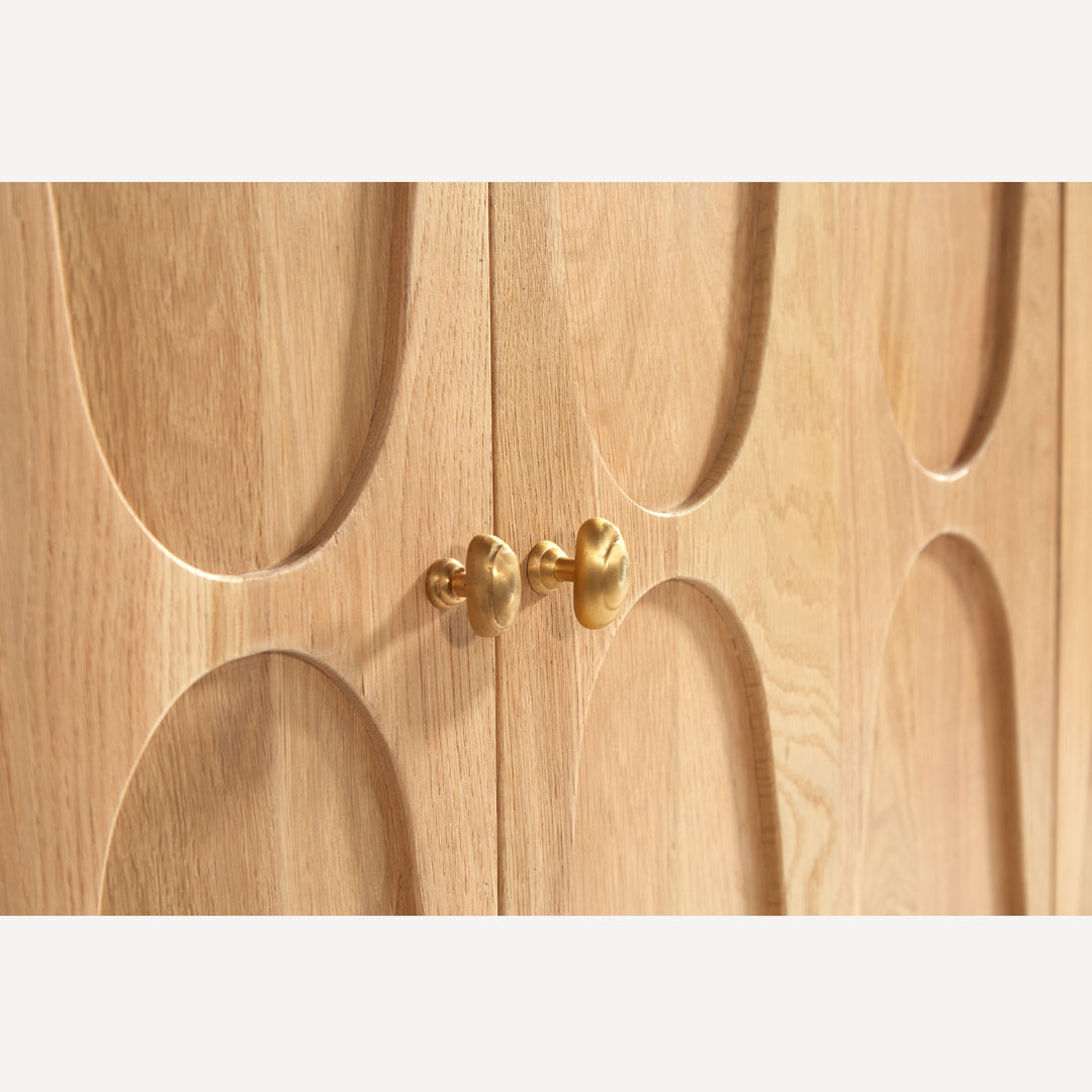 AquaVia Adjustable Oak Shelving Unit - Natural