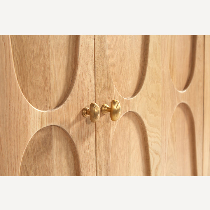 AquaVia Adjustable Oak Shelving Unit - Natural