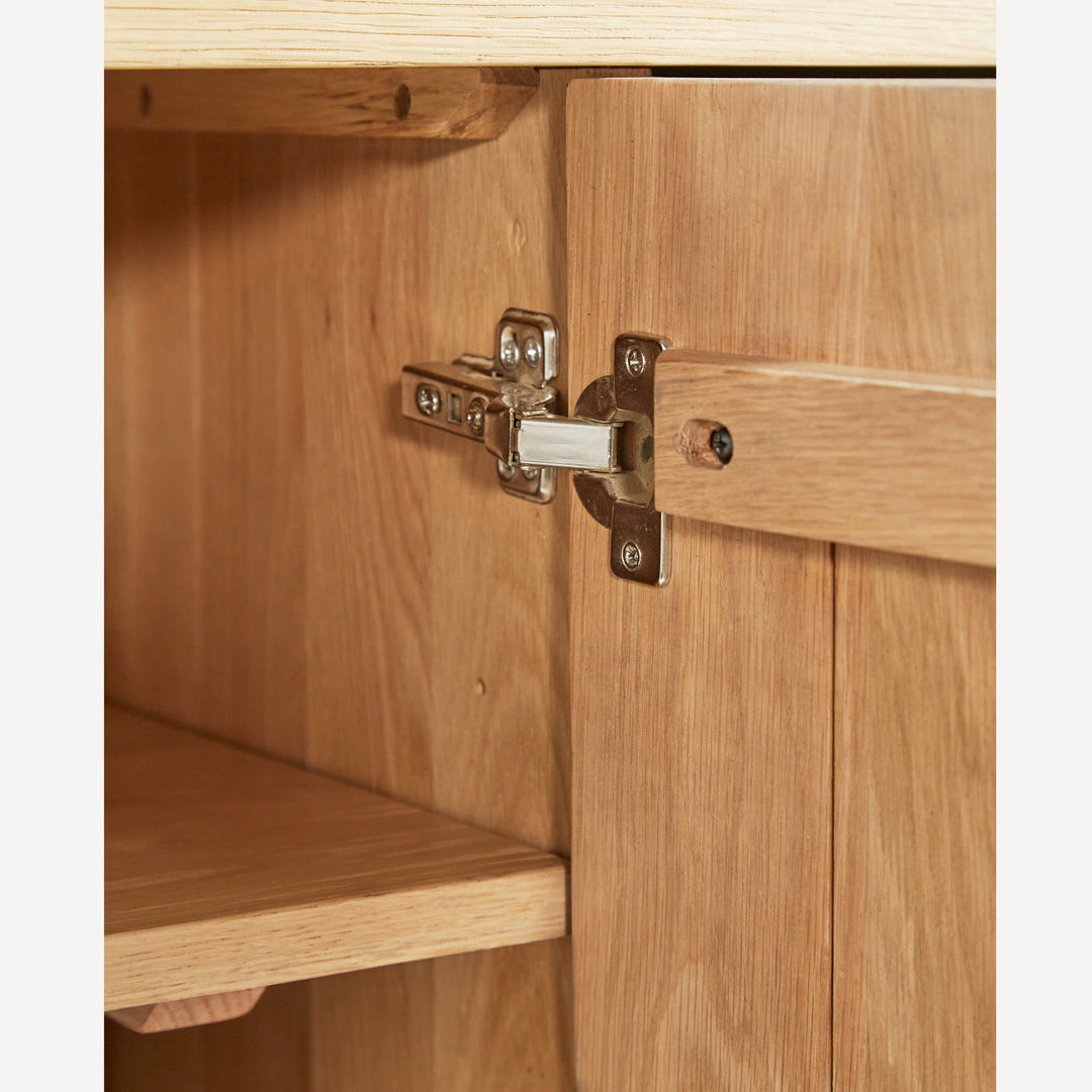 AquaVia Adjustable Oak Shelving Unit - Natural