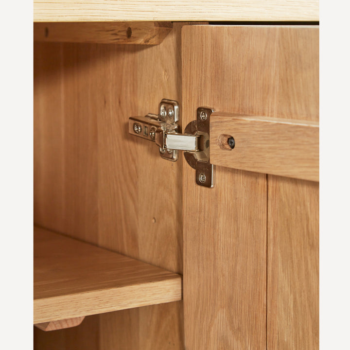 AquaVia Adjustable Oak Shelving Unit - Natural